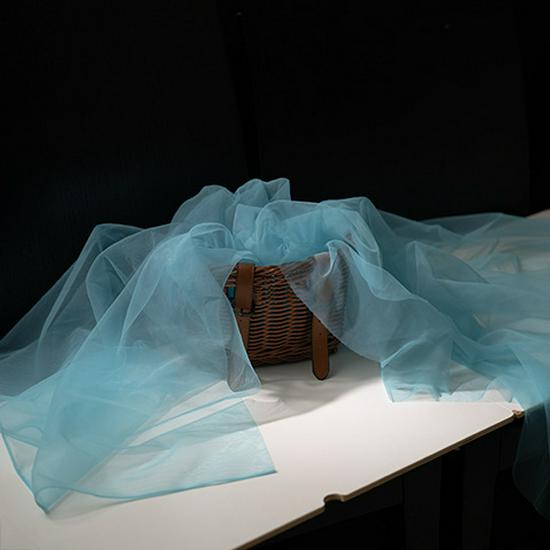 Fairy Mist Soft Tulle Fabric: Handmade Solid Color Lace Veil for Clothing DIY Projects