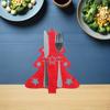 48Pcs Xmas Tree Cutlery Bags Felt Fork Spoon Holders Christmas Tableware Decoration Holiday Party Favor Table Setting