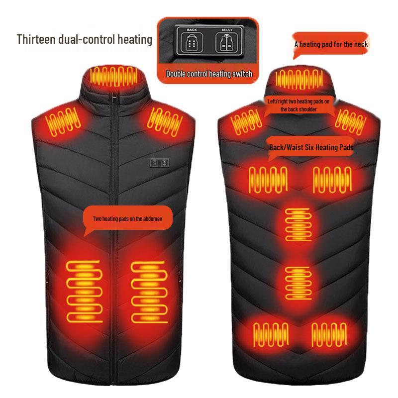 Men's USB Electric Heated Vest for Autumn and Winter