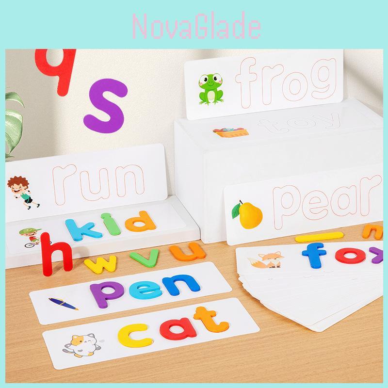 Wooden Alphabet Sorting Blocks Educational Toy For Kids Learning And Development