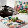 Stylish and Durable Glass Boards with Geometric Shapes Print 2x40x52 cm