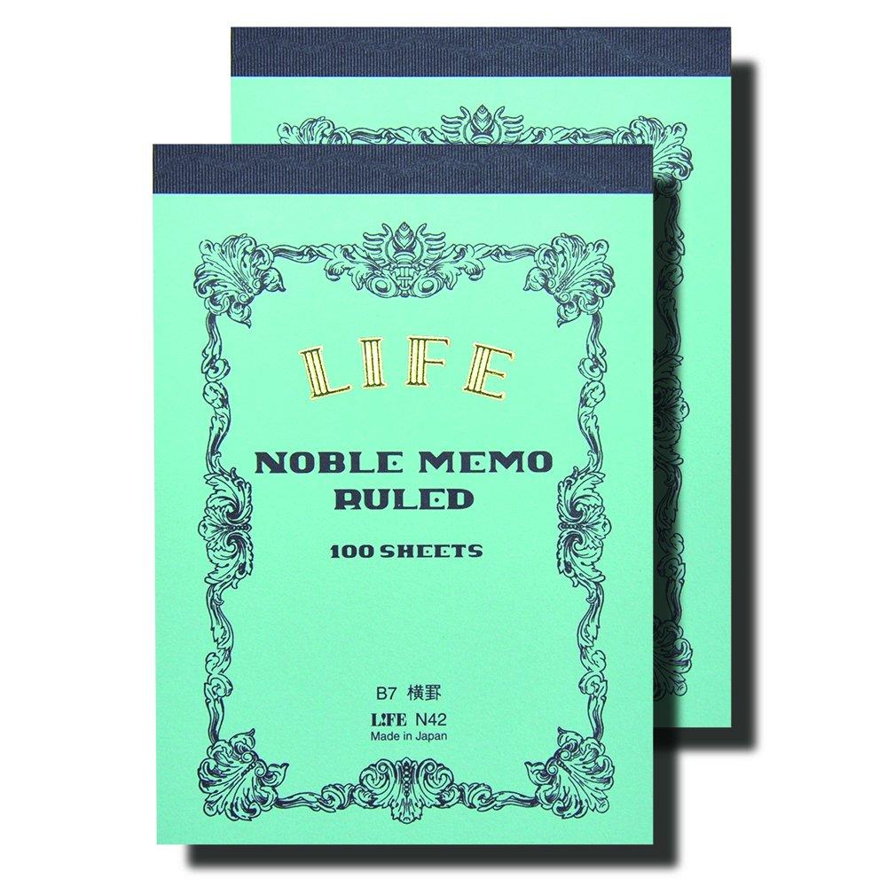 Life Memo Noble B7 Horizontal Ruled Notebook N42 of (Set 2)
