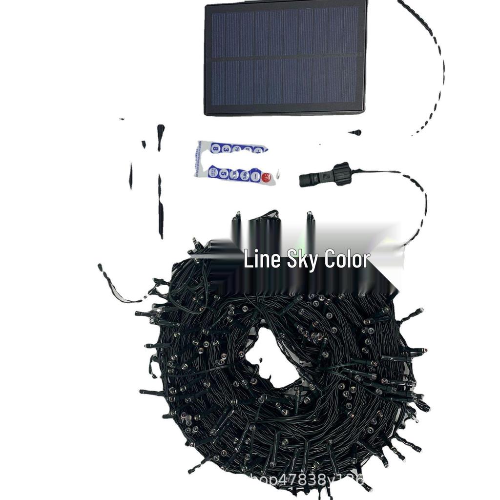 Waterproof Solar LED String Lights with Remote Timer for Outdoor Holiday Decor