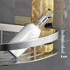 Bathroom Shelf Aluminum Alloy Shampoo Rack Makeup Storage Organizer Shower Shelf Bathroom Accessories No Drill Wall Corner Shelf