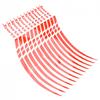Ensure Safety and Style with Red Reflective Tape Sticker Set of 12