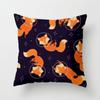 Cartoon Fox Animal Car Pillowcase Polyester Cushion Covers for Living Room Throw Pillow Case 45*45 Sofa Decoration