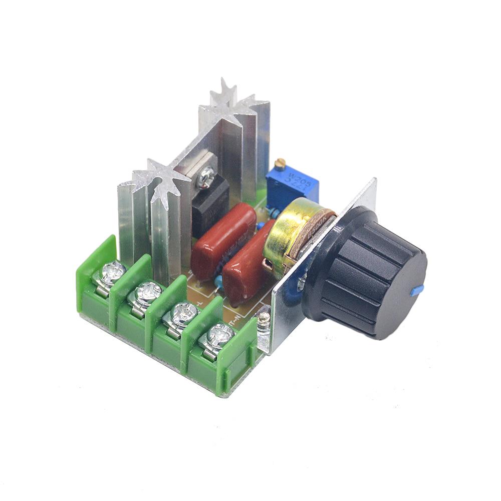 

AC 220V 2000W SCR Регулятор напряжения затемнения Диммерс Мотор Контроллер Скорости Термостат Электронный