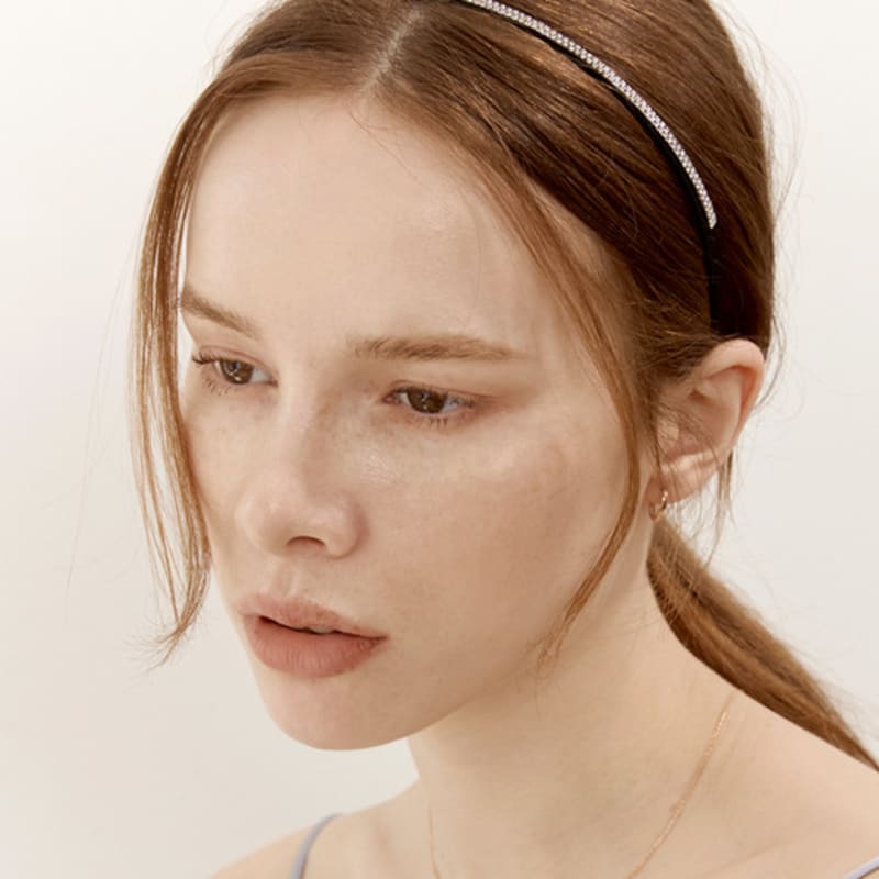 

Ssecondo Jewel point headband, Maelle_2 colors Black