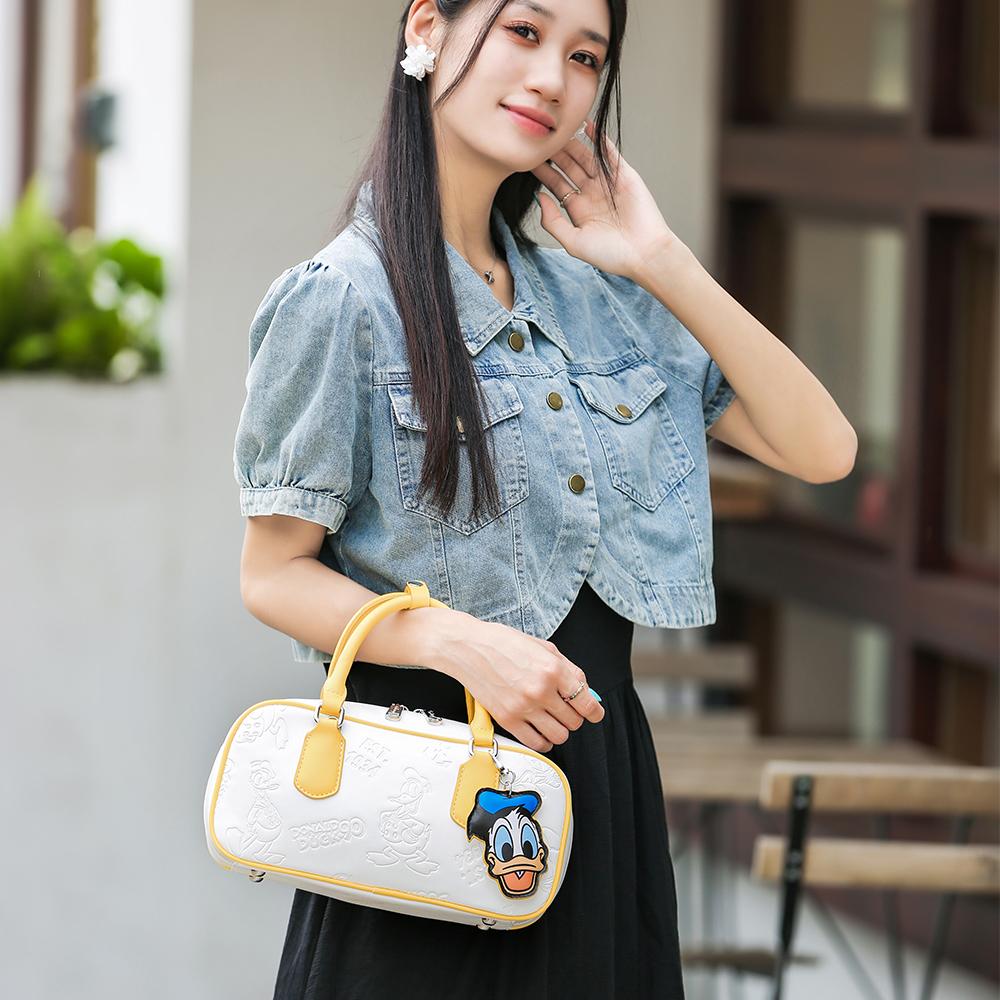 New Disney Donald Duck Series PU Shoulder Bag, Crossbody Bag, Handbag Women's Yellow BMK-71566Y
