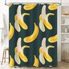Banana Shower Curtain Cartoon Fruit Print Bathroom Decor Waterproof Fabric Shower Curtains for Home Decoration