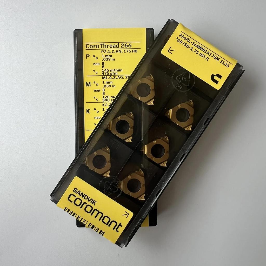 Original Sandvik / 266RL-16MM01A175M 1135 CNC Lathe Carbide Blade Tool 10 Pcs