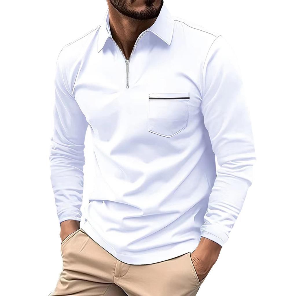 Herrars Färgblock Långärmade Toppar Herrars Ledig Mode Långärmade Toppar
