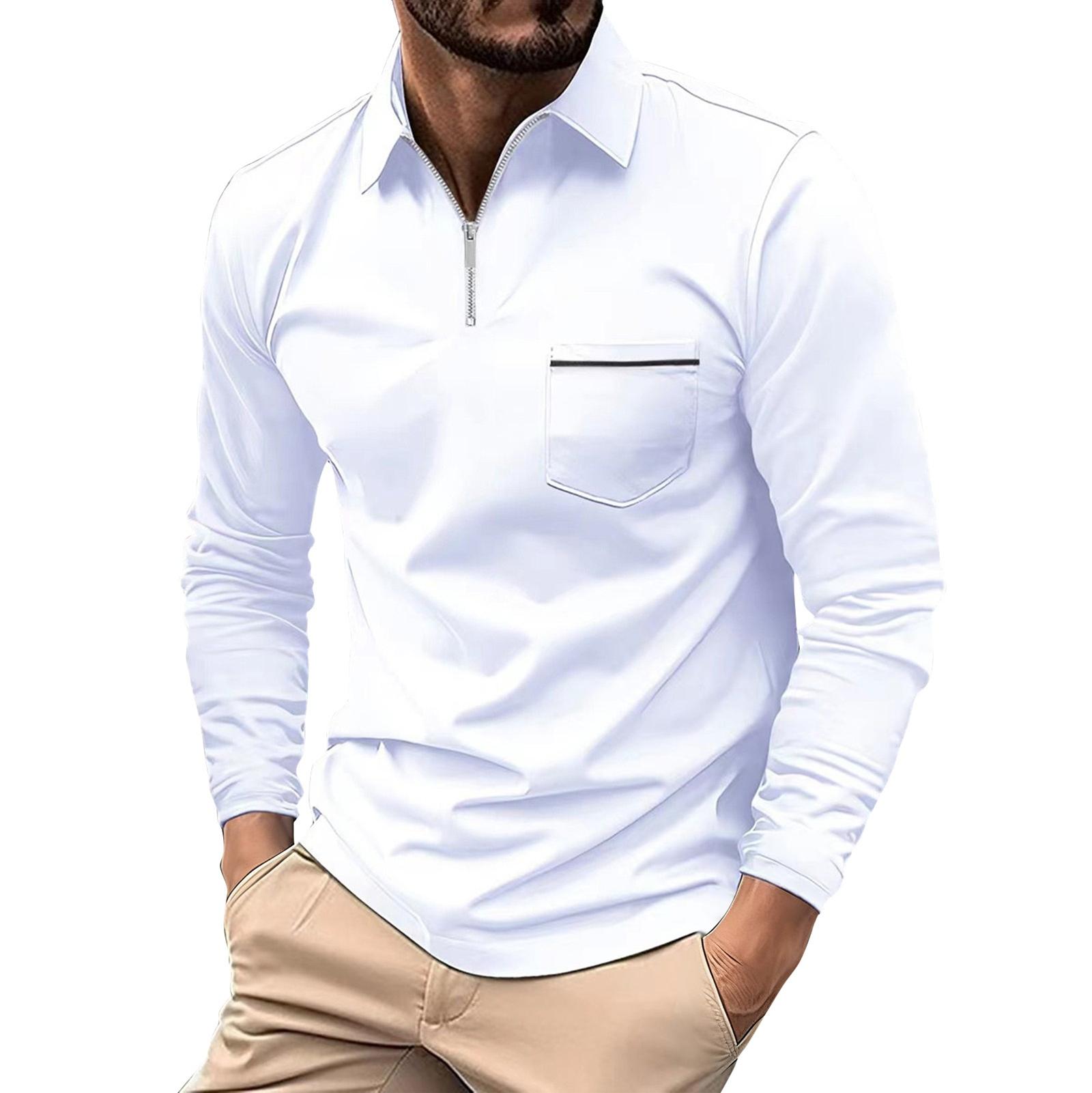 

Men s Colorblock Long Sleeve Tops Men s Casual Fashion Long Sleeve Tops XL білий