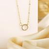 Fashion Elegant Jewelry Crystal Round Pendant Creative Vintage Gold Unique Women Fashion Different Shape Necklace Wholesale