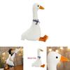 Weiße Gans Kissen Plüschtier Entzückendes Schlafkissen Weiche und Kuschelige Stoffpuppe für Kinder
