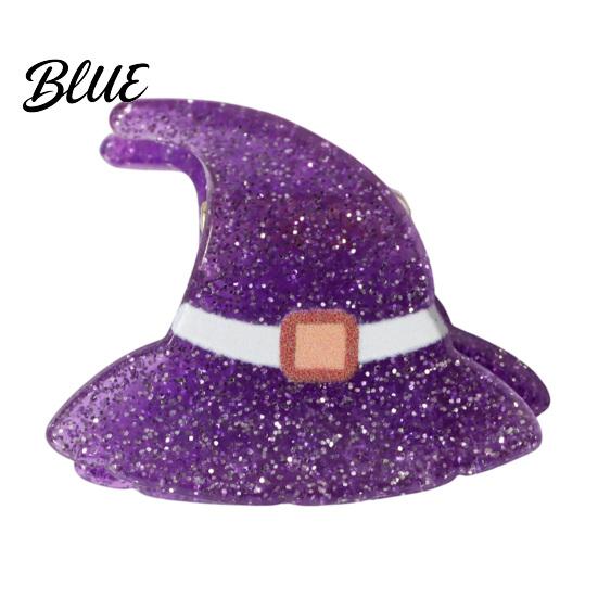 Decorative Bat Hair Pins Halloween Cartoon Clips for Women Girls Acrylic Glitter Pumpkin/Ghost/Bat/Cat Cute Pumpkin Ghost Accessories Accessories,