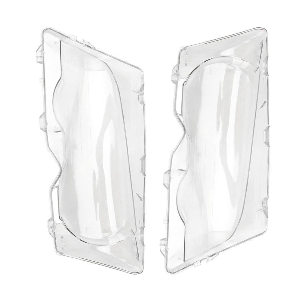 1 par klara strålkastarglasöverdrag Bil Vänster Höger ABS Strålkastare Klart Glasöverdragsskal för E46 2-dörrars 1999 till 2003