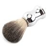 Alloy Shaving Soap Mug Bowl With Lid   Silver Handle Faux Badger Hair Brush Men Shave Tool Kit