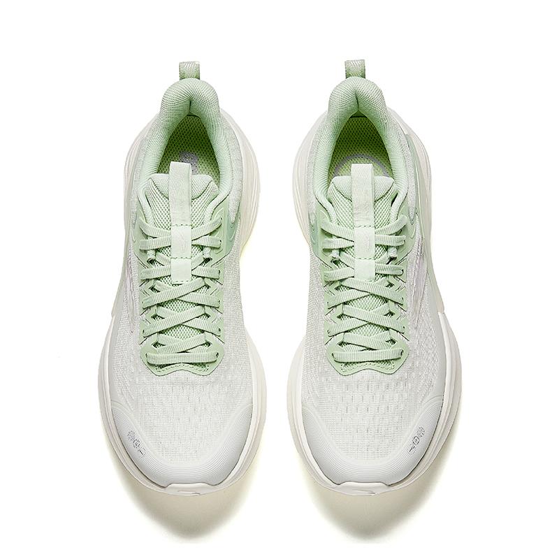 Anta Lingyun Comfortable Versatile Trendy Non-Slip Breathable Low-Top Casual Running Shoes Women Sneaker White Green 922525502-3