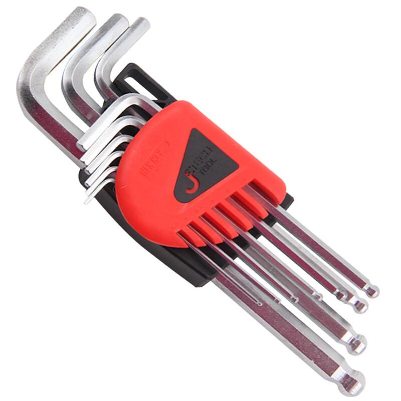 JETECH BM-C9 Extra Long Ball End Hex Key Set