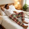 Men's Christmas Printed Thermal Pajama Pants for Fall Winter