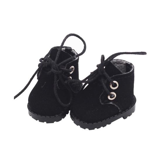 Doll Shoes Accessories Mini Martin Boots for 15cm Doll Faux Leather Shoes