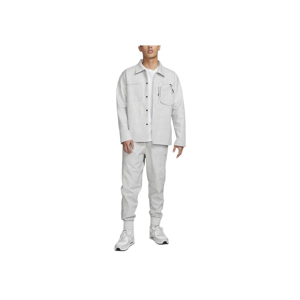 Nike Forward Solid Color Workwear Collar Jacket Men Jackets Light-Smoke-Grey DV9993-077