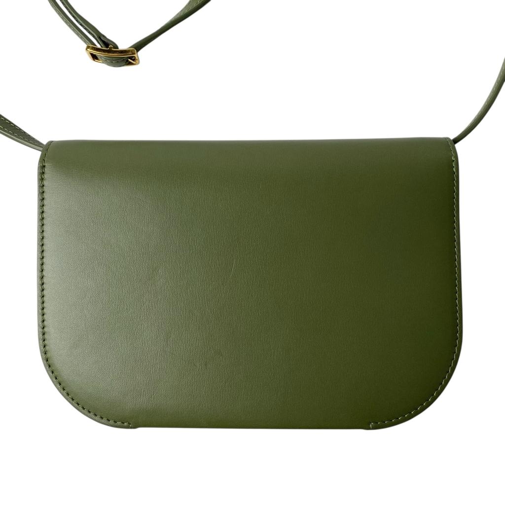 Used LOEWEShoulder Bag Green System Leather Women