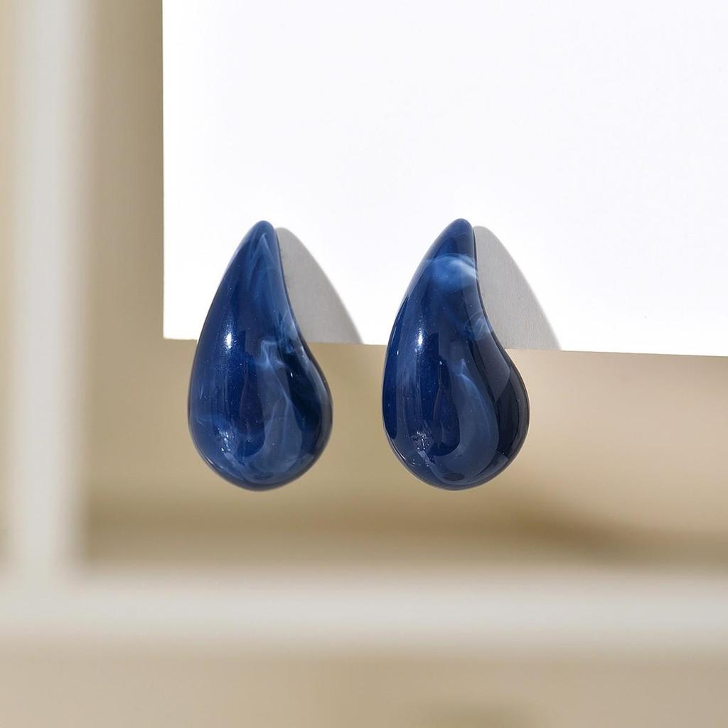 Plump Water Drop Acrylic Dangle Earrings - Simple & Fashionable Jewelry for Women