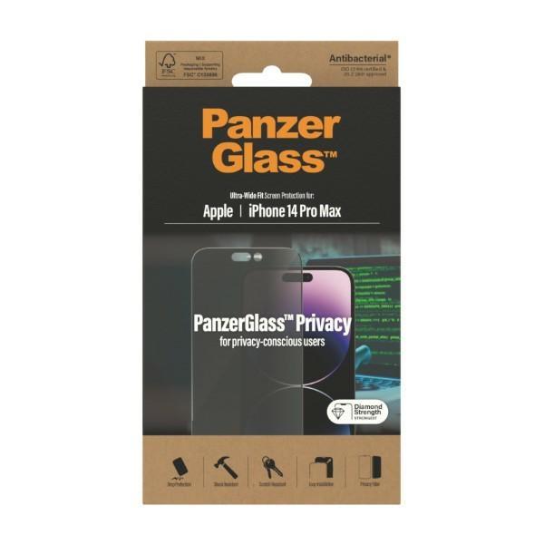 Szkło hartowane do iPhone 14 Pro Max PanzerGlass Antybakteryjne Privacy