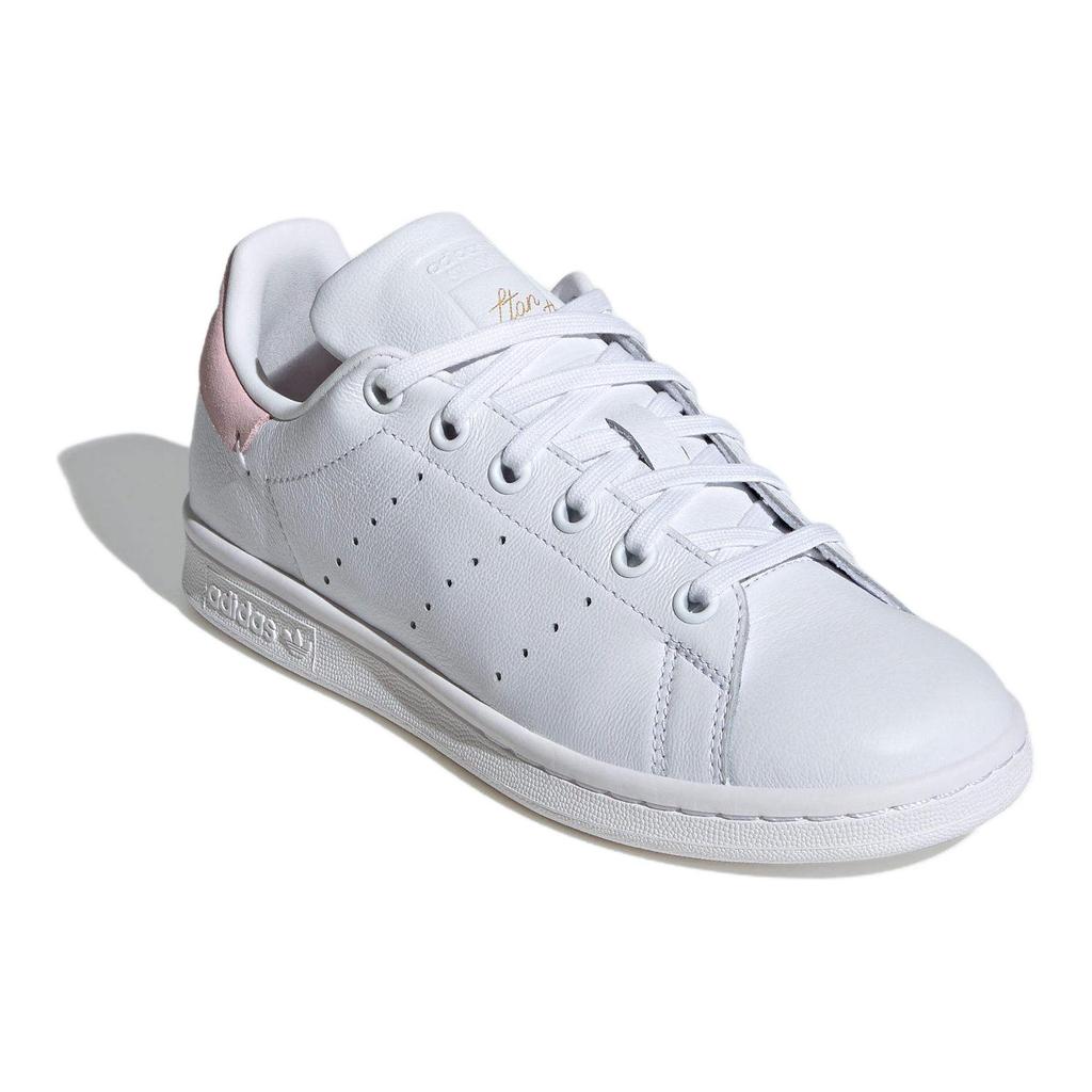 Adidas Stan Smith J Patchwork Heel Kids Sneakers White Bluebird Green IE0356
