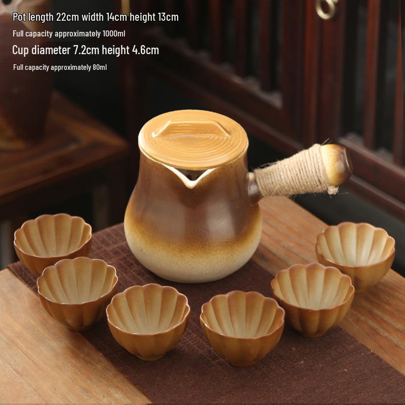 High-Temperature Resistant Ceramic Stove and Teapot Set for Outdoor Tea Brewing and Roasting