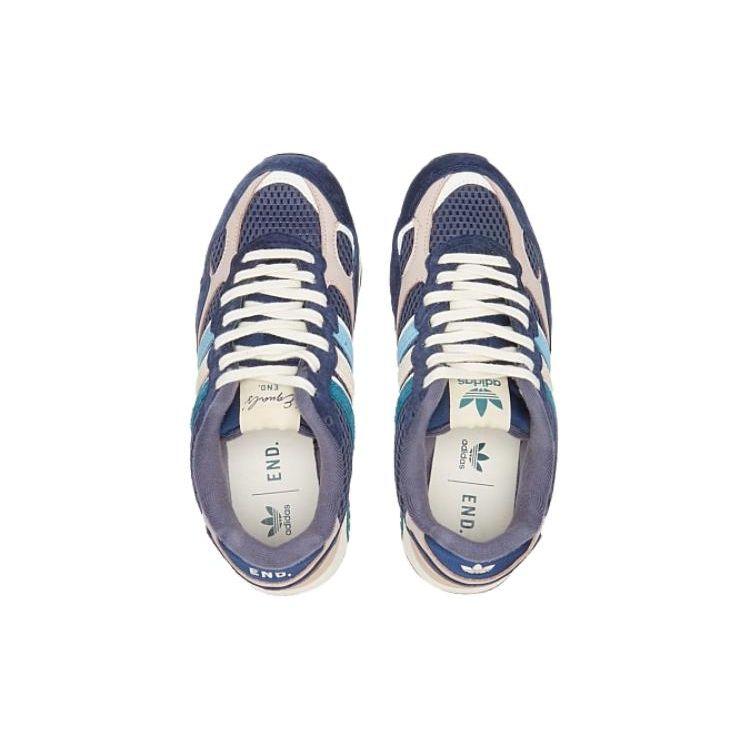 ENDE. x adidas Torsion Super Equals - Marineblaue Unisex-Sneaker Blue Legend-Earth Black ID7588