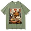RaUnisex Funny TShirt Japanese Unisexga Graphic Print Unisex Casual Summer Streetwear T Shirts Fashion Loose Clothing Y2K Oversized Tops