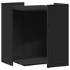 VidaXL Cat Litter Box Furniture Black Engineered Wood 857743