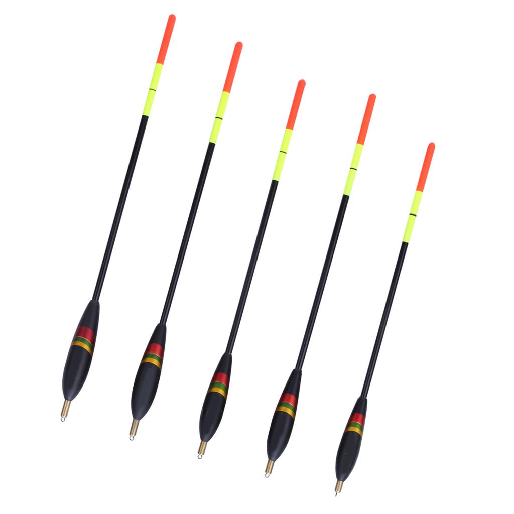 5 Stück Langlebige Balsaholz Angelpose Pose Mehrzweck Fischfutter Köder Zubehör Set( )