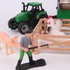 Farm Scene Building Set 21 Realistic Farm Animals Farmer Figurines Toy Creative Learning Activity For Children