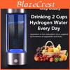 Rich Hydrogens Water Rechargeable 5w Bottle Cup Generator Water Maker 450ml Portable Pure H2 Hydrogensrich Water Bottle
