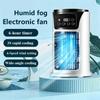 Compact Design Misting Fan 6 Speeds Portable Air Conditioner Mobile Air Conditioning  Desktop Use