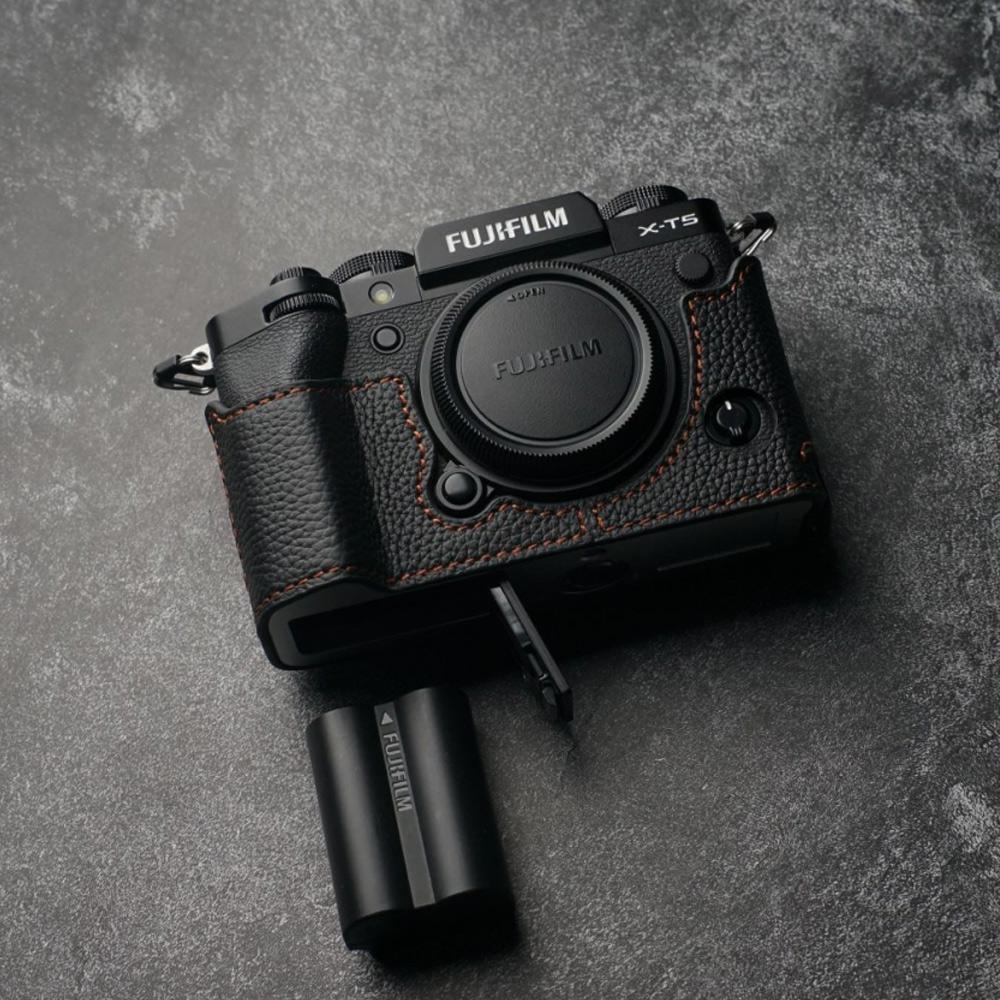 Camera Genuine Leather Cowhide Bag Body Case For Fujifilm T-X5 T X5 Tx5 Protective Sleeve Base Camera Half Protective Case
