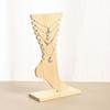 Creative Wooden Necklace Frame Foot Shaped Jewelry Storage Rack Jewelry Display Props  Tabletop