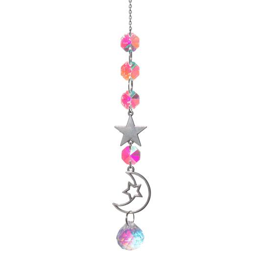 Colorful Crystal Suncatcher Hanging Sun Catcher for Windows Healing Crystal Decor for Home