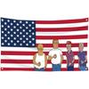 VIKAMA Fun Mountain King Polyester Cartoon American Flag Wall Mounted Living Room Bedroom Dormitory Decoration