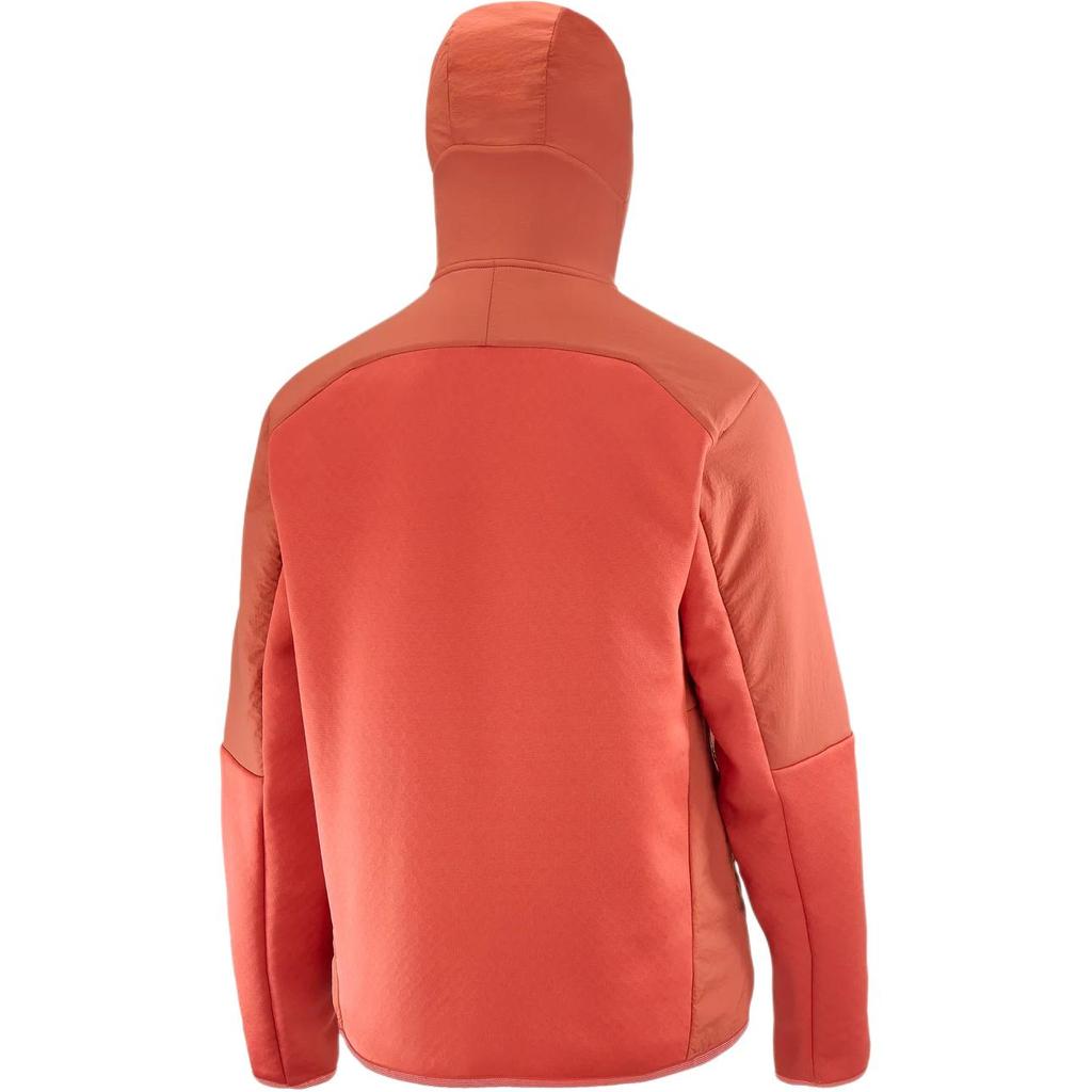 Salomon Outline Warm Hybrid Zip Breathable Hooded Long Sleeve Jacket Women jackets Tandoori-Spice LC2326200