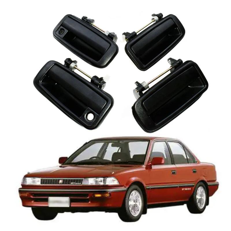 Compatible Exterior Door Handle for 88-92 Toyota Corolla (69210-12110, 69220-12110)