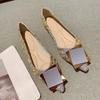 Fashion Elegant Party Blue Woman Flats Pointed Toe Shoes for Women Chic Casual Fashionable Point 39 Wholesale Social Dress Spring Shoe