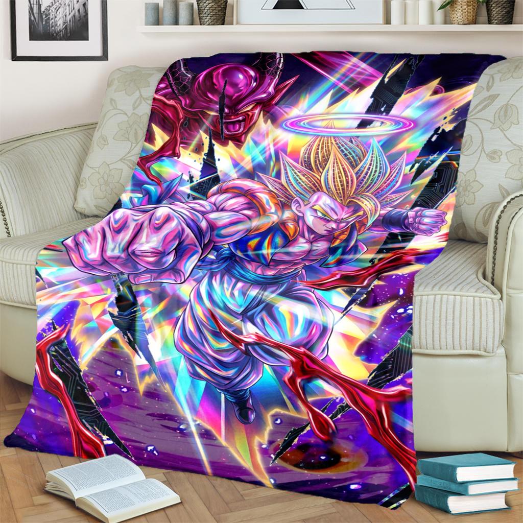 Dragon Ball! Themed Flannel Blanket Warm Comfortable for Bedrooms, Sofas, Beds, Chairs, Picnics, Travel