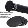 Upgraded Electric Callus Remover (adjustable Speed) with 60 Pieces of Replacement Sandpaper Discs, P Less