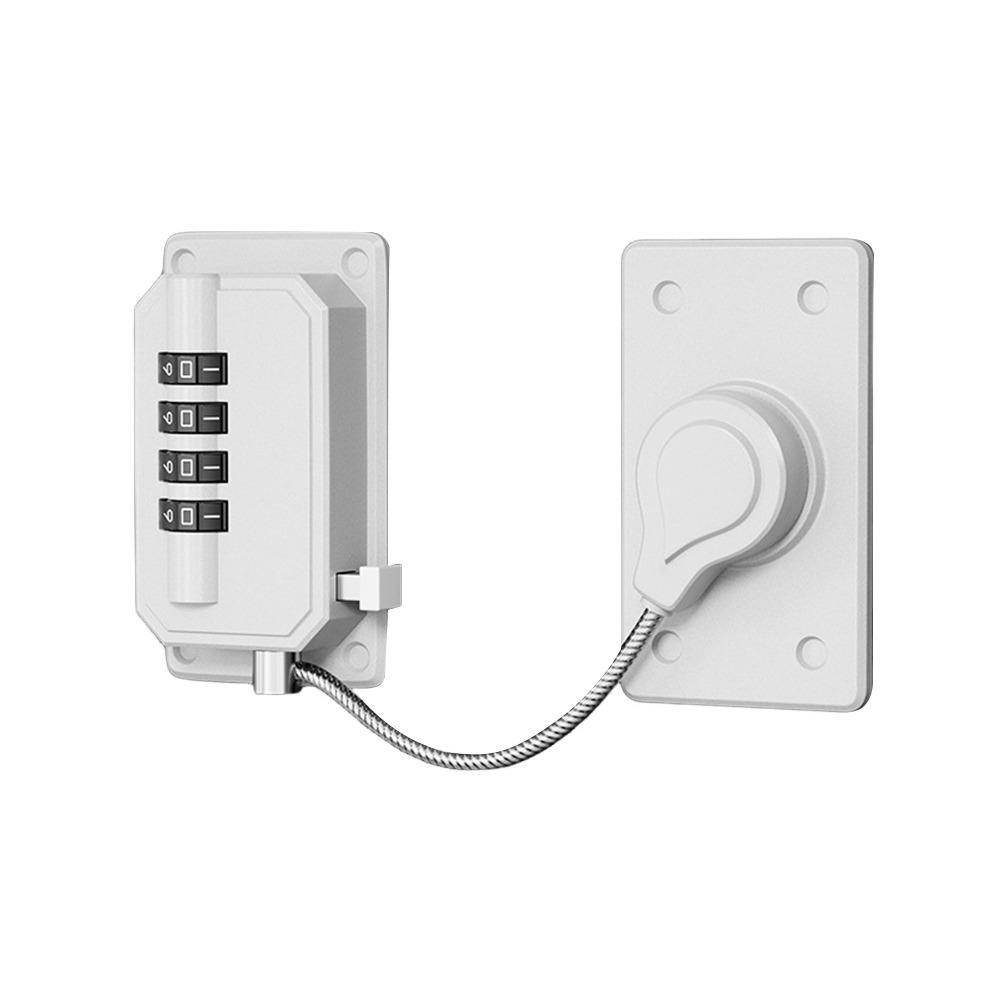 

Защита от защемления рук Детский замок безопасности Регулируемый Без сверления Кодовый замок для двери холодильника Защита детей белый