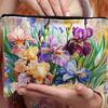 Yousheng Cosmetic Storage Bag, Thickened Canvas Pouch, with Smooth Zipper Large Capacity Stationery Organizer, Oil Painting Print Cosmetic Pouch